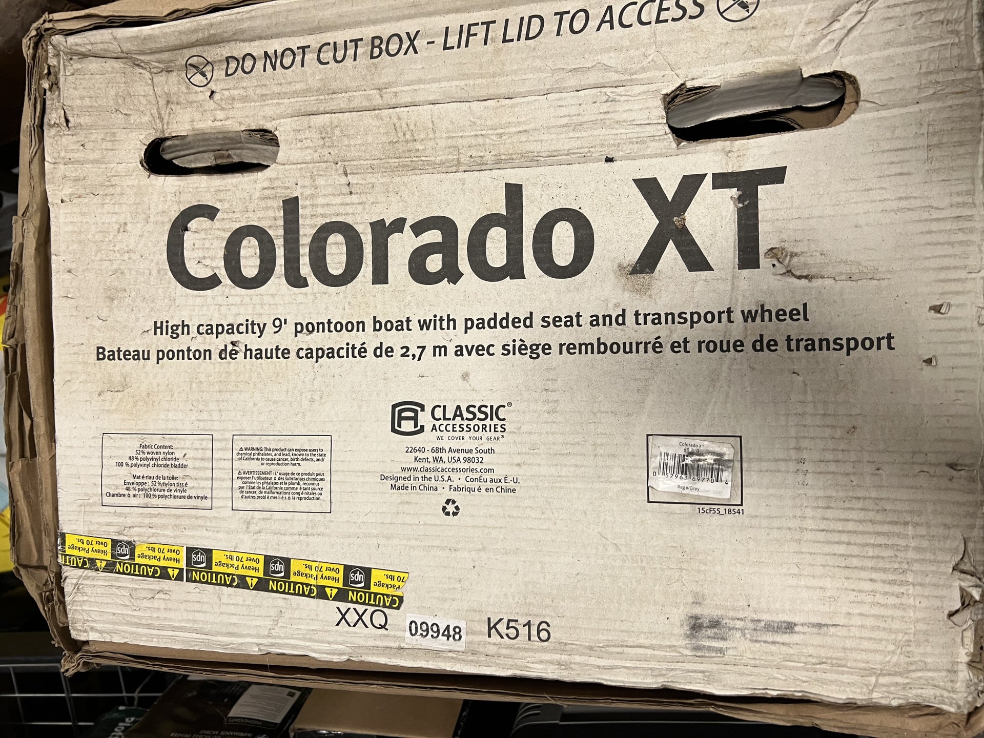 Colorado XT Pontoon Boat - New in Box